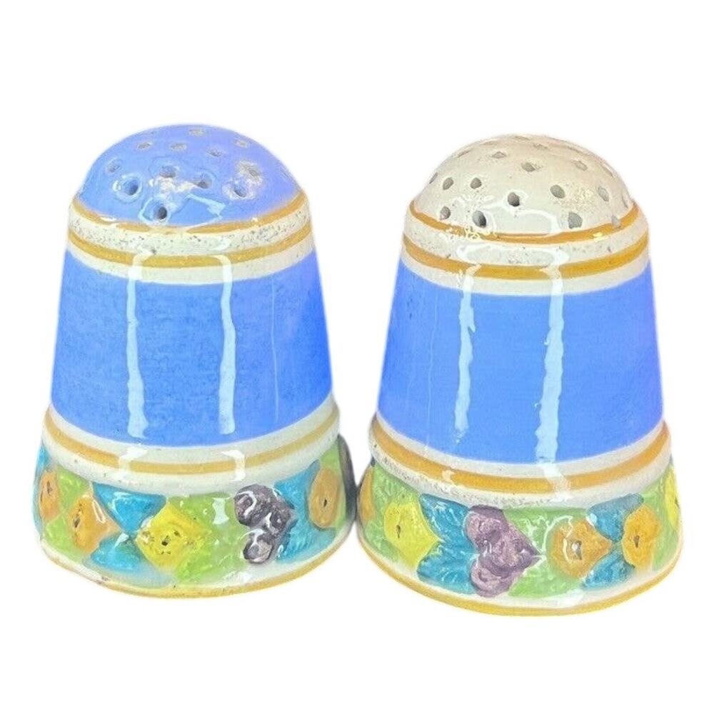 ARS Italy Hand Painted Salt Pepper Shakers Tuscan Style Vintage - Picture 3 of 6